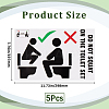 PVC Public Toilet Sign Stickers AJEW-WH20006-102A-2