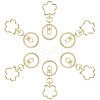 18Pcs Alloy Keychain Clasps KEYC-SC0001-72G-6