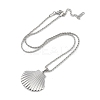 Non-Tarnish 304 Stainless Steel Pendant Necklaces NJEW-Z033-01P-1