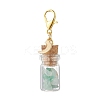 21Pcs 7 Styles Chakra Natural & Synthetic Gemstone Chips inside Glass Wishing Bottle Pendant Decoration HJEW-JM03307-5