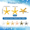 60Pcs 6 Colors Tibetan Style Alloy Pendants FIND-SC0016-86-2