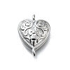 Brass Flower Heart Links KK-K400-49P-03-1