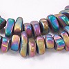 Electroplate Non-magnetic Synthetic Hematite Beads Strands G-P367-H-3