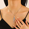 Punk Style Skeleton Skull Alloy Pendant Necklaces WH-WGF5A97-01-3