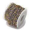 304 Stainless Steel Enamel Figaro Chains CHS-U003-02G-15-3
