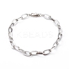 304 Stainless Steel Cable Chain Bracelets BJEW-JB06194-02-1
