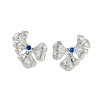 304 Stainless Steel Leaf Stud Earrings for Women EJEW-K281-28P-1