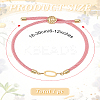 1Pc Adjustable Nylon Cord Slider Bracelets for Women BJEW-LP0001-32O-03-2
