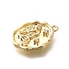 Brass Micro Pave Cubic Zirconia Pendants LS-KK-Q035-16C-G-2