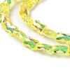 Transparent Electroplate Glass Beads Strands GLAA-Q099-J01-06-3