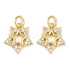Brass Micro Pave Cubic Zirconia Pendants KK-L231-13G-01-1