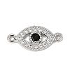 Brass Cubic Zirconia Links KK-P134-61P-1