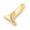 Brass Micro Pave Cubic Zirconia Pendants KK-C117-12G-L-2