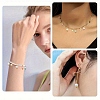 100Pcs 10 Colors Glass Pendants PALLOY-YW00100-6