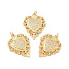 Rack Plating Brass Micro Pave Cubic Zirconia Pendants KK-I699-17G-3