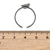 201 Stainless Steel Open Cuff Rings for Women RJEW-F172-01P-5