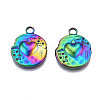 Ion Plating(IP) 304 Stainless Steel Pendants STAS-S119-125-2