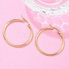 Ion Plating(IP) 304 Stainless Steel Hoop Earrings EJEW-N0016-11G-E-5