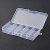 Stationary 10 Compartments Rectangle Plastic Bead Storage Containers CON-M005-01-2