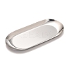 Non-Tarnish Oval 430 Stainless Steel Jewelry Display Plate STAS-P289-03P-1