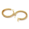 Rack Plating Brass Textured Ring Hoop Earrings EJEW-K263-33G-2