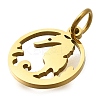 304 Stainless Steel Charms STAS-Z119-06G-2