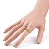 Natural Gemstone Chips Beaded Finger Rings RJEW-JR00512-3