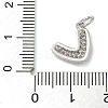 Rack Plating Brass Micro Pave Cubic Zirconia Pendants KK-K392-25P-3