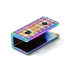 Rainbow Color Zinc Alloy Bag Decorative Edge Buckles DIY-WH0304-417-3