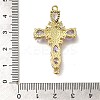 Rack Plating Brass Micro Pave Cubic Zirconia Links KK-P287-51G-05-3