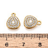 304 Stainless Steel Rhinestone Charms STAS-N110-37G-3