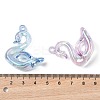 Electroplate Transparent UV Plating Acrylic Pendants OACR-I014-28-4