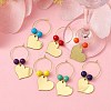 Heart Acrylic Wine Glass Charms AJEW-JO00203-6
