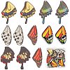 12Pcs 6 Style Acrylic Pendants FIND-SC0002-50-1
