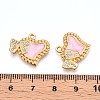 304 Stainless Steel Enamel Rhinestone Pendants STAS-T064-51-3