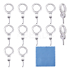 12Pcs 925 Sterling Silver Screw Eye Peg Bails STER-GO0001-54-1