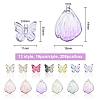 208Pcs Transparent Spray Painted Glass Charms GLAA-BC0001-14-2