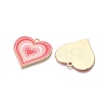 Rack Plating Alloy Enamel Pendants ENAM-N056-431A-2