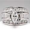 Horse Eye Alloy with Crystal Rhinestone Finger Rings FS-WG251C3-07-1