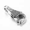 Tibetan Style Alloy Lobster Claw Clasps TIBE-T002-26AS-RS-2