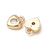 Brass Micro Pave Cubic Zirconia Pendants ZIRC-L105-05C-G-2
