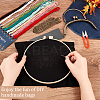 DIY Ethnic Style Flower Pattern Embroidery Crossbody Bags Kits DIY-WH0374-77-3