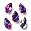 Faceted Teardrop Glass Pendants GLAA-O008-A24-1