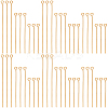 600Pcs 3 Styles Brass Eye Pin KK-SP0001-75G-1