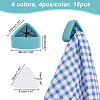 Globleland 16Pcs 4 Colors Plastic Kitchen Tea Towel Holders AJEW-GL0002-06-2