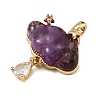Natural Amethyst Carved Pendants GG-CBA5963-03B-2