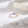 Natural Freshwater Pearl & 925 Sterling Silver Beaded Finger Rings for Women RJEW-G331-02G-4