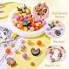 101Pcs Cattle Theme Silicone Focal Beads SIL-TA0002-60-5