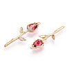 Brass Micro Pave Cubic Zirconia Pendants LS-KK-S364-014A-2