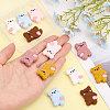 12Pcs 6 Colors Food Grade Eco-Friendly Silicone Beads SIL-CA0002-11-4